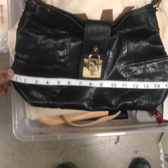 Michael Michael Kors Black Flap Over Shoulder Bag - Picture 11 of 16